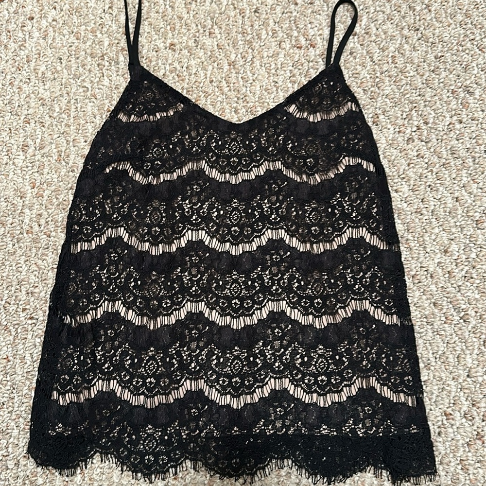 Black and tan camisole